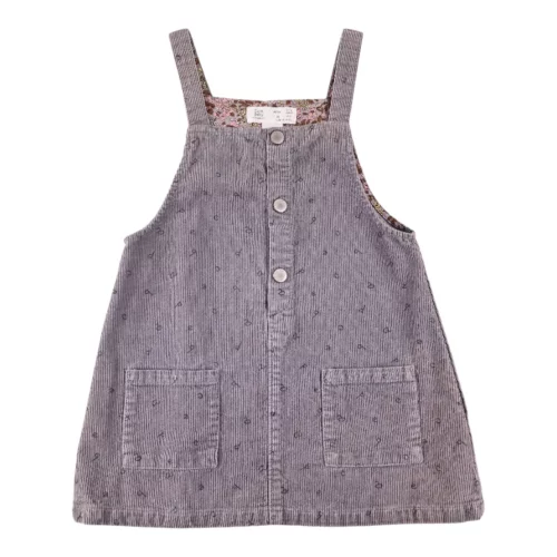 Robe  Velours grise Zara 3/4 ans 104 cm