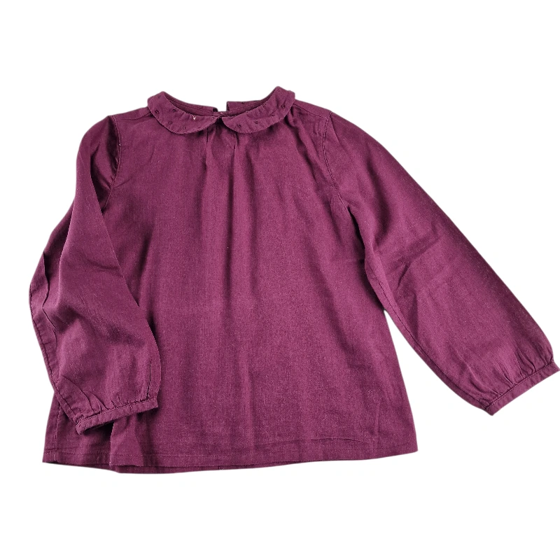 Blouse Légère Bordeaux Col Monoprix 4 ans