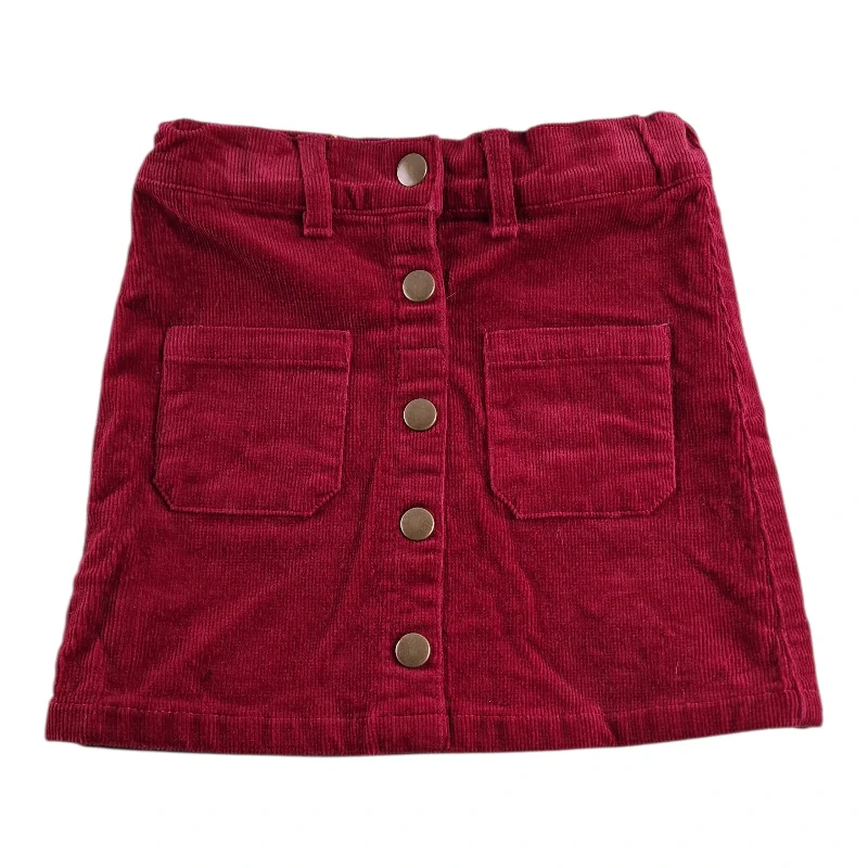 Jupe Velours Bordeaux Tissaia 4 ans