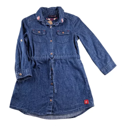 Robe Jean Brodée Sergent Major 4 ans