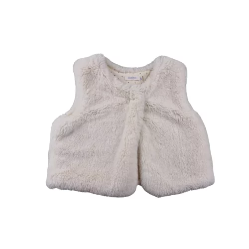 Gilet sans manches Bout’chou 12 mois – Écru