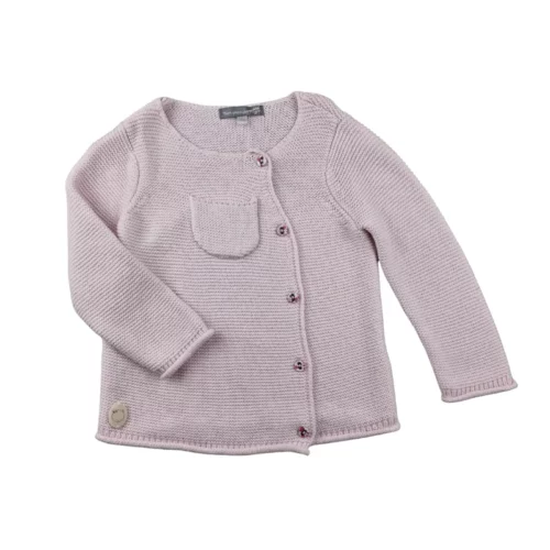 Gilet Sergent Major 12 mois – Rose pâle