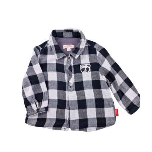 Chemise DPAM 6 mois – Noir et blanc