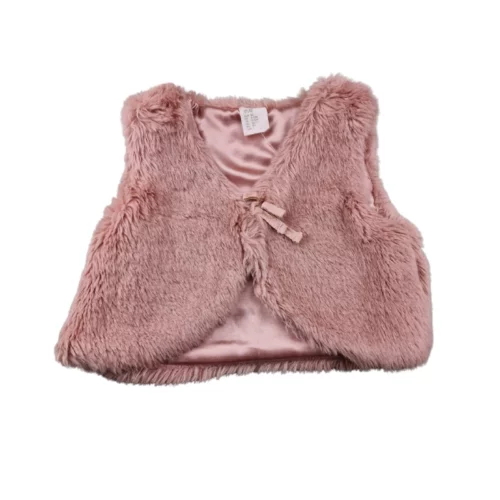 Gilet sans manches H&M 9/12 mois –  Rose poudré
