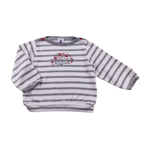 Sweat Petit Bateau 12 mois – Rayé