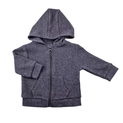 Veste à capuche Kiabi 6 mois – Gris foncé