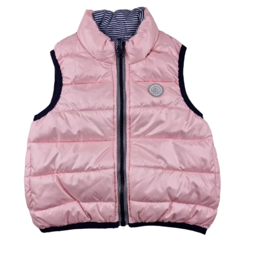 Doudoune sans manches Petit Bateau 12 mois – Rose poudré