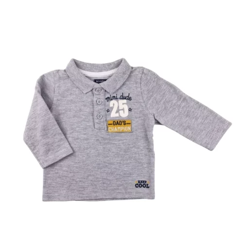 Polo Kiabi 6 mois – Gris