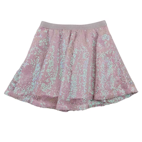 Jupe DPAM 5 ans – rose poudré à sequins