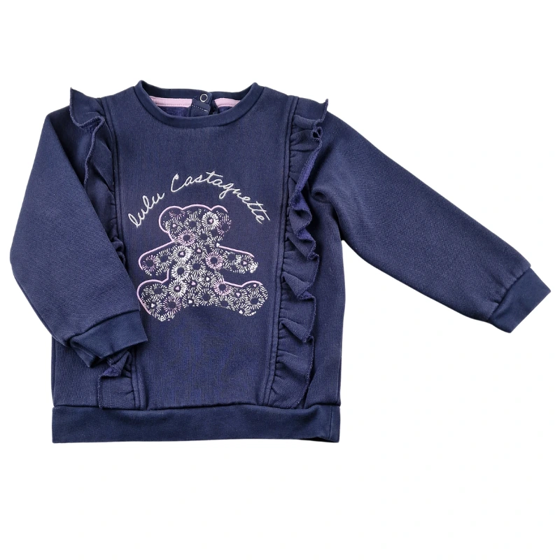 Sweat Lulu Castagnette 3 ans – Bleu marine