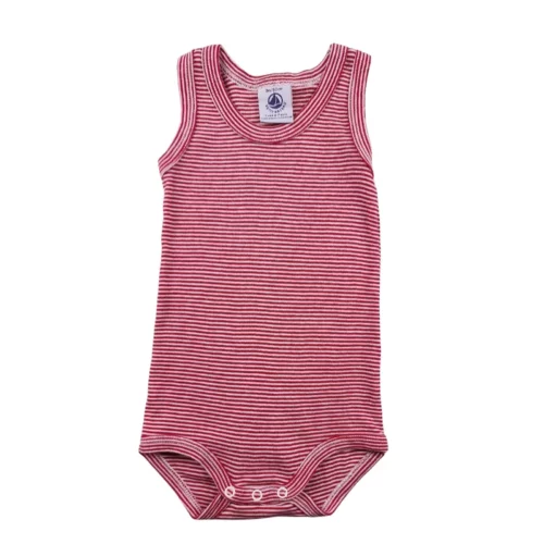 Body Petit Bateau 3 mois – Rouge rayé