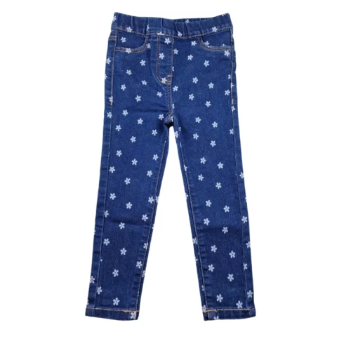 Pantalon Tex 2/3 ans – jean bleu à motifs