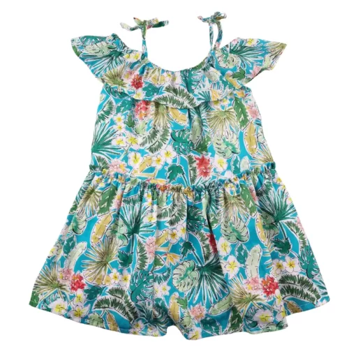 Robe Orchestra 4 ans – Vert, fleurie