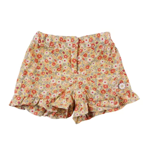 Short Sergent Major 3 ans – Jaune motif fleuri