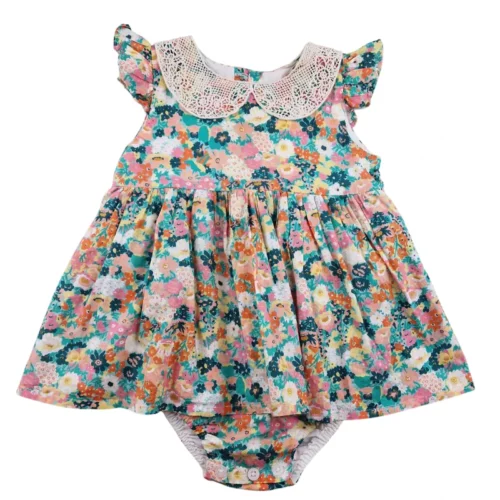 Barboteuse Mi Canesú 18 mois – Fleuri