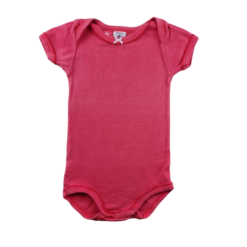 Body Petit Bateau 6 mois – Rose framboise