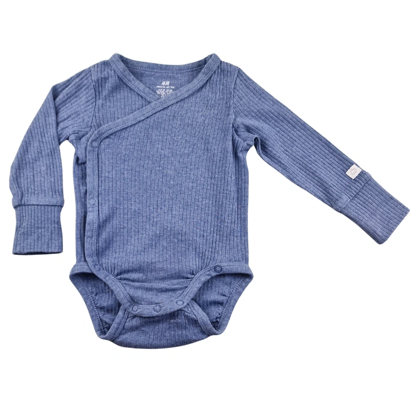 Body H&M 4-6 mois – Bleu chiné
