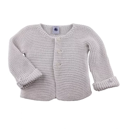 Gilet Petit Bateau 12 mois – Blanc