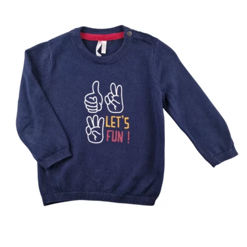 Pull Orchestra 12 mois – Bleu marine