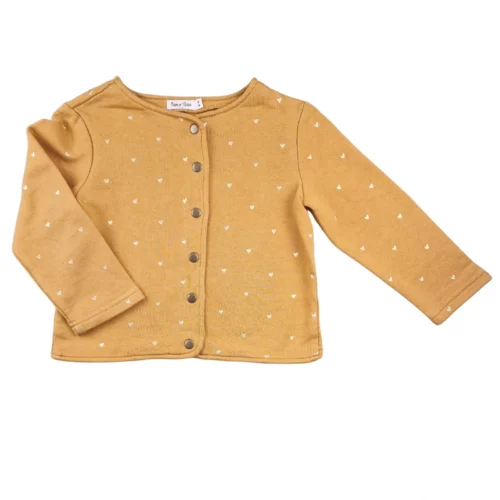 Gilet Eden et Victor 5 ans – Moutarde