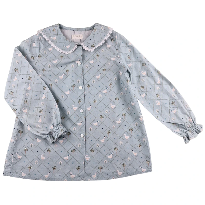 Blouse Mi Canesú 8 ans – Vert d’eau