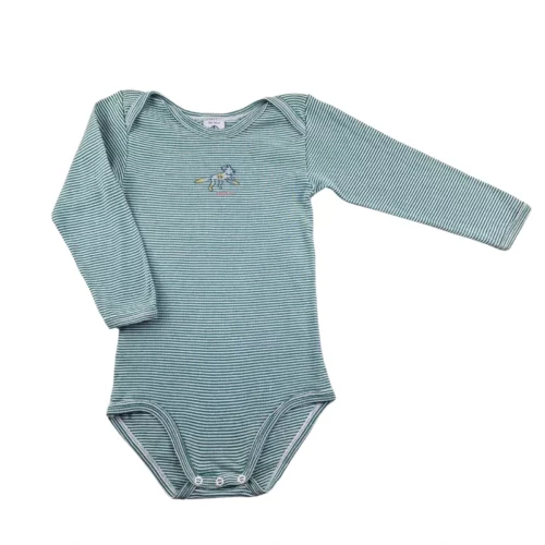 Body Petit Bateau 24 mois – Vert rayé