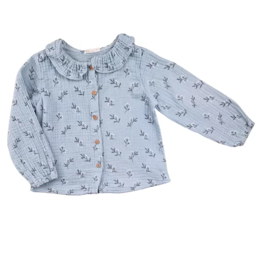 Blouse LC Kids 2 ans – bleu à motifs