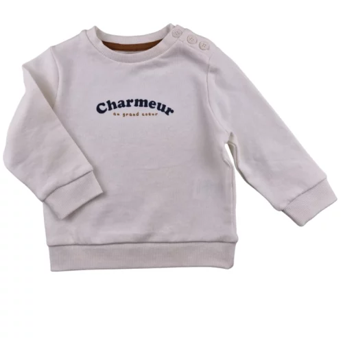Sweat Kiabi 12 mois – écru