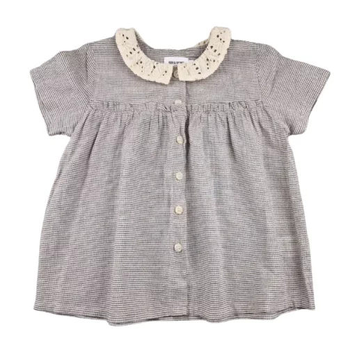 Blouse Filou & Friends 4 ans – Rayée à col brodé