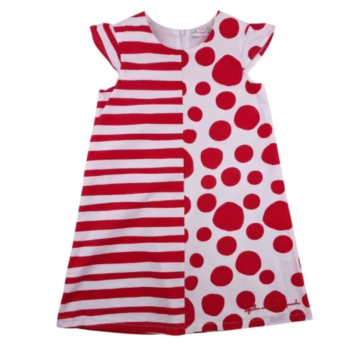 Robe Agatha Ruiz de la Prada 8 ans – Rouge et blanc