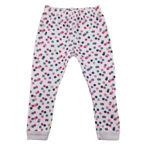 Pantalon Petit Bateau 24 mois – Blanc, pois multicolores