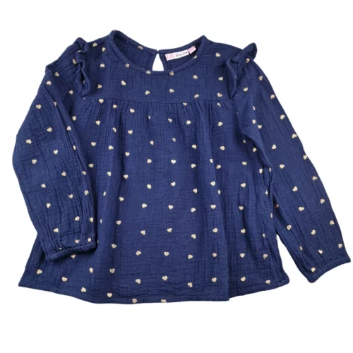 Blouse Lili Marelle 5 ans – bleu marine