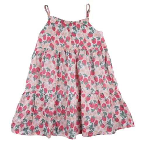 Robe Sergent Major 6 ans – rose à fraises