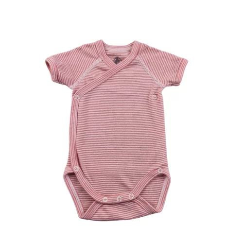 Body Petit Bateau 1 mois – Rose rayé