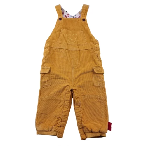 Salopette Mickey 12 mois – Jaune moutarde