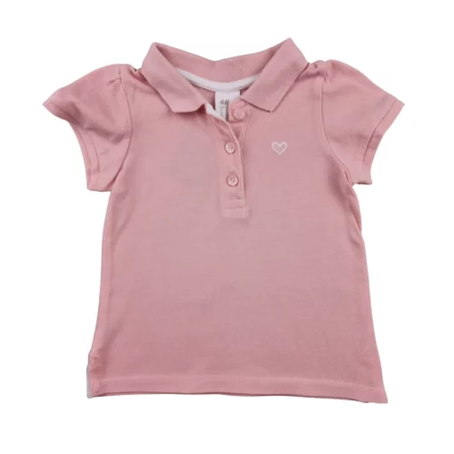 Polo H&M 6/9 mois – Rose