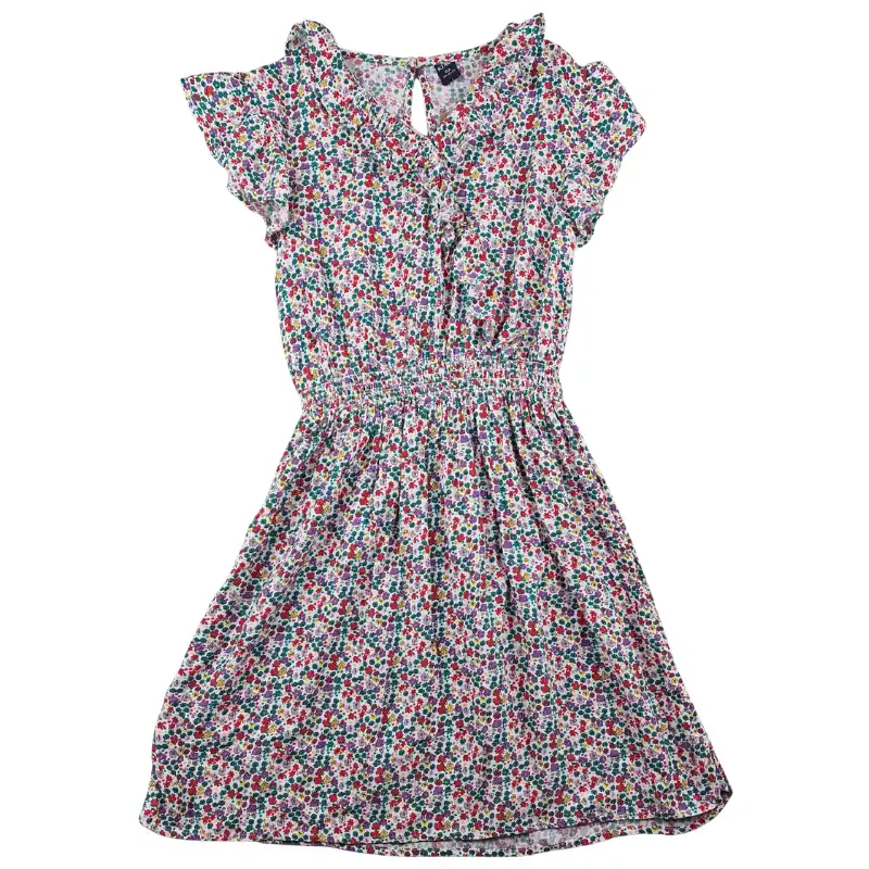 Robe Kiabi 10 ans – Blanc imprimé floral