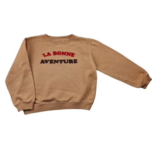 Sweat Emile et Ida 4 ans – "La Bonne Aventure" camel