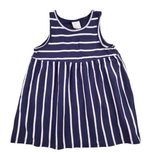 Robe H&M 9/12 mois – Bleu à rayures
