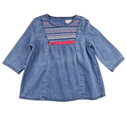 Blouse DPAM 4 ans – Jean brodé