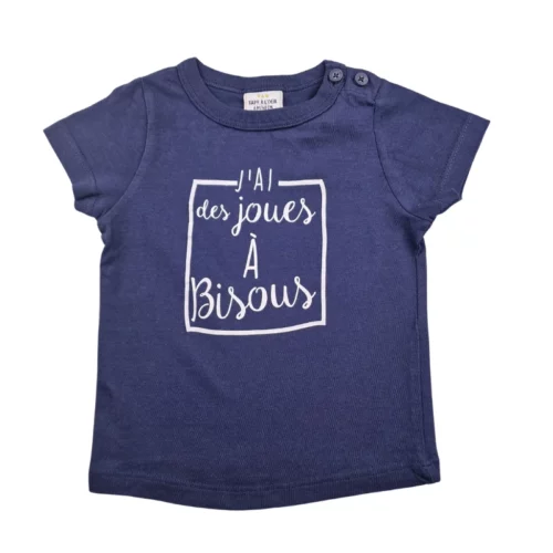 T-shirt TAO 6 mois – Bleu imprimé