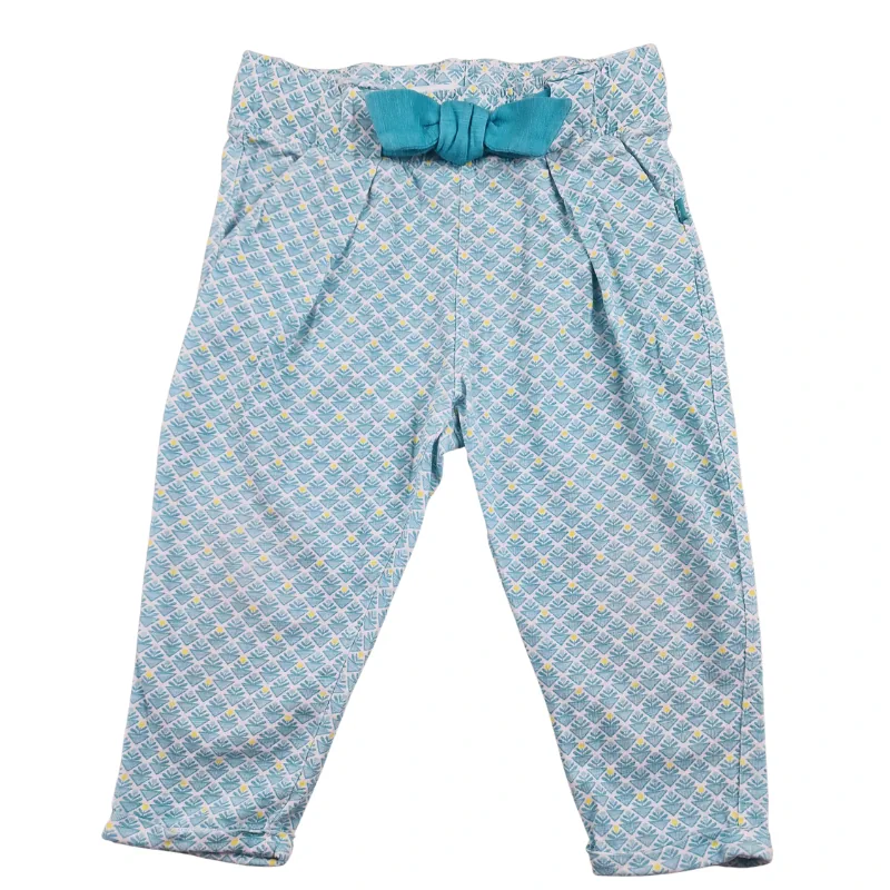 Pantalon Obaïbi 18 mois – Bleu à motifs