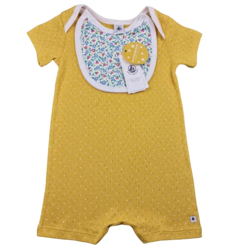 Combishort Petit Bateau 24 mois – Jaune imprimé