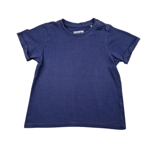 T-shirt Orchestra 18 mois – Marine uni manches courtes