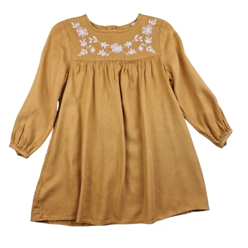 Robe Mango 3/4 ans – Jaune moutarde