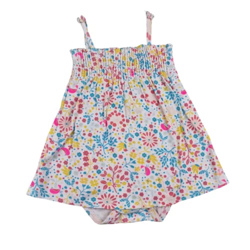 Barboteuse Petit Bateau 6 mois – Blanc à fleur