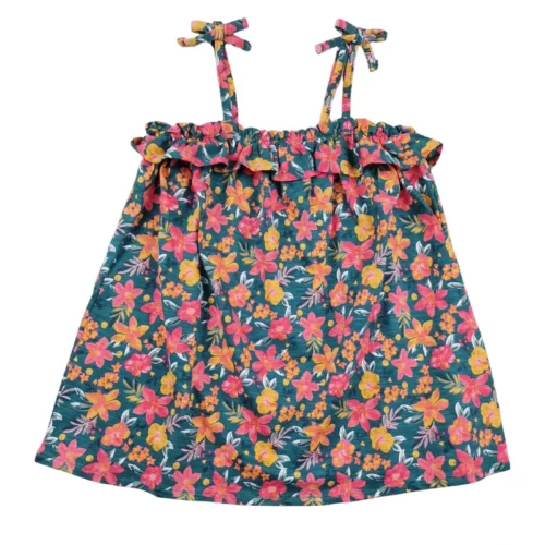 Top Tape à l’Œil 6 ans – Vert à fleurs