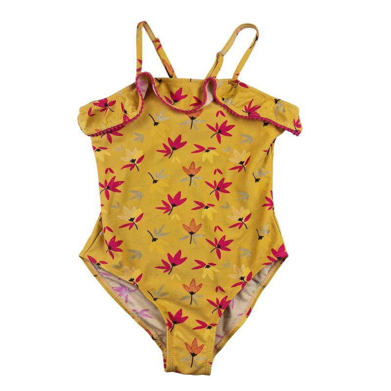 Maillot de bain Tape à l’Œil 8 ans – Jaune à fleurs