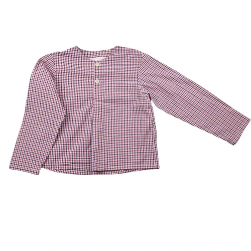 Chemise By Mamie Lily à carreaux 3/4 ans – Rouge et marine