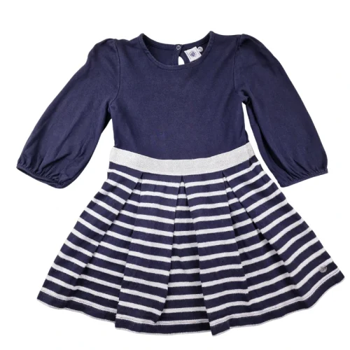 Robe Petit Bateau 4 ans – Bleu marine rayée